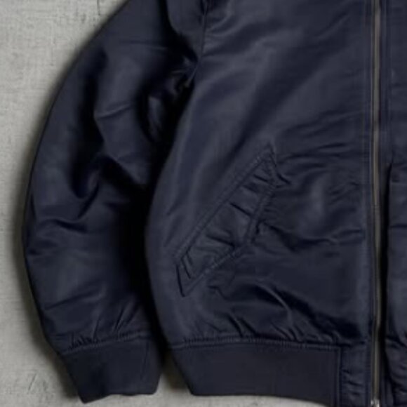 Classic Navy Bomber Jacket - Picture 4 of 4